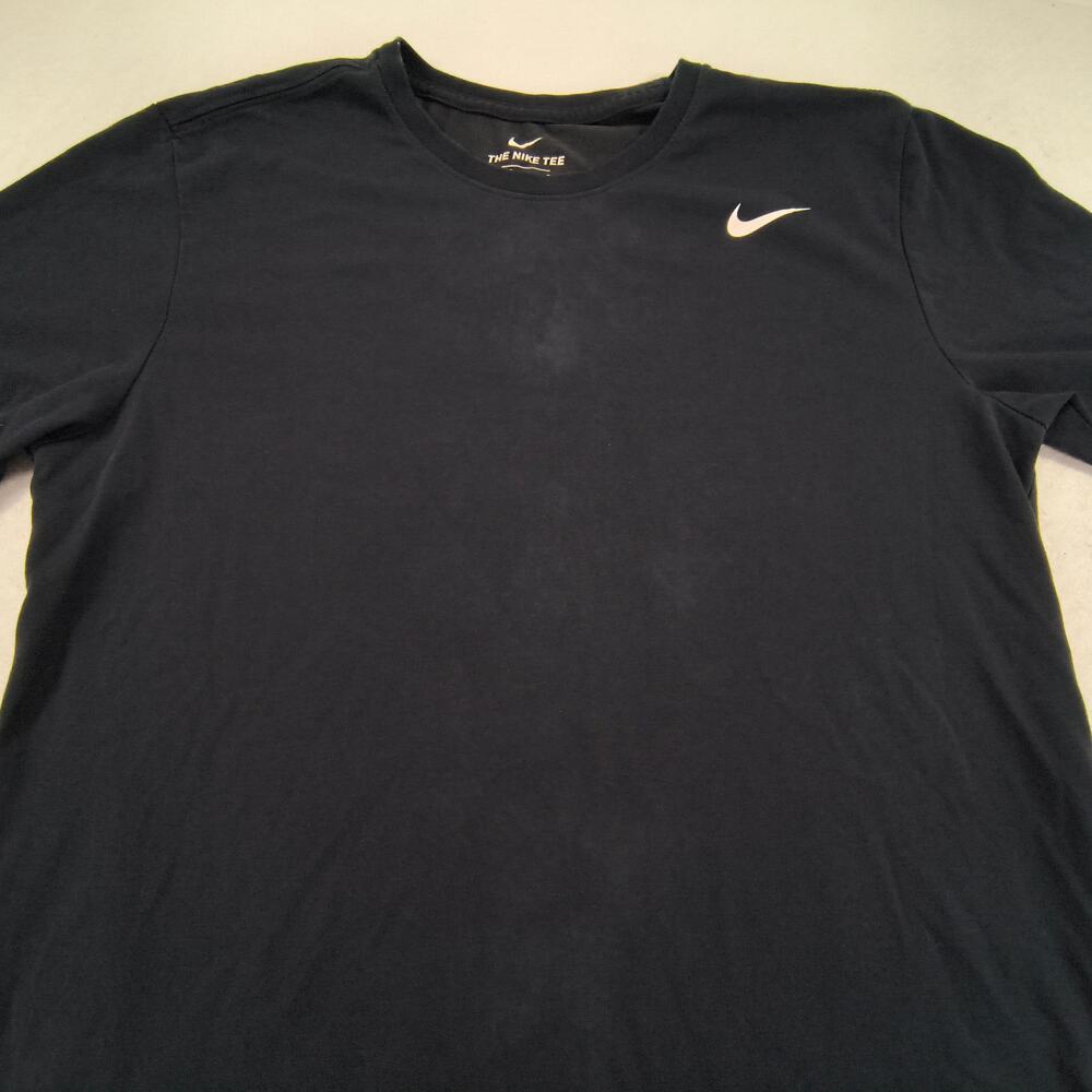 Nike Tee Graphic Crew Neck Short Sleeve Shirt Mens Size Large L Black White
